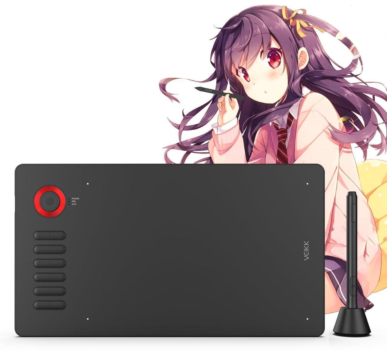 Main image of Digital Drawing Tablet VEIKK A15Pro Graphics Pen Tablet 10 x 6 Inch Graphics Tablet with 12 Shortcut Keys and 1 Quick Dial,Supports Tilt Function,for MAC/Win/Linux/Android OS (RED)