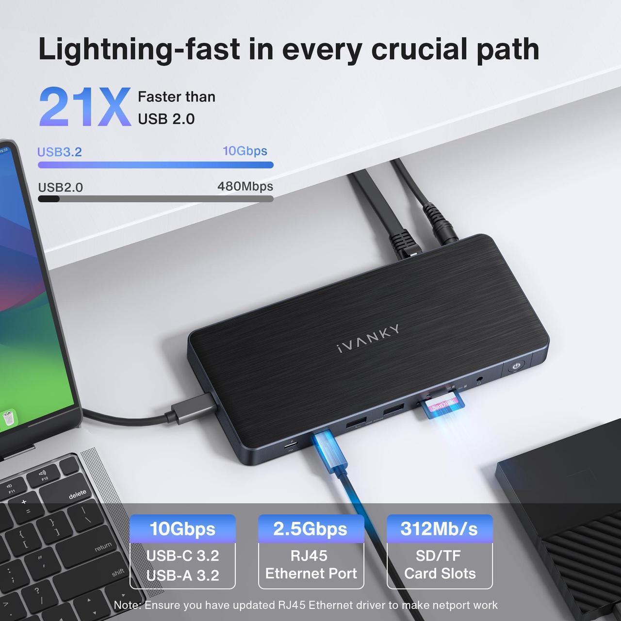 Alt view image 4 of 5 - iVANKY FusionDock Pro 1+ and USB C to HDMI Charging Cable Set