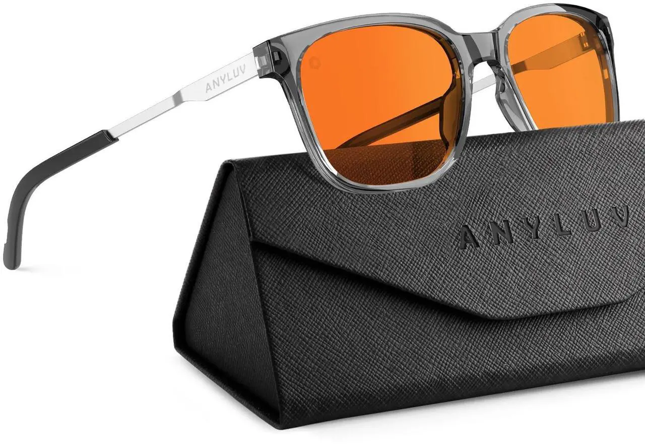 Main image of ANYLUV Blue Light Glasses for Men, Computer Gaming Glasses men, Stylish Anti Eyestrain Blue Light Blocking Glasses Men