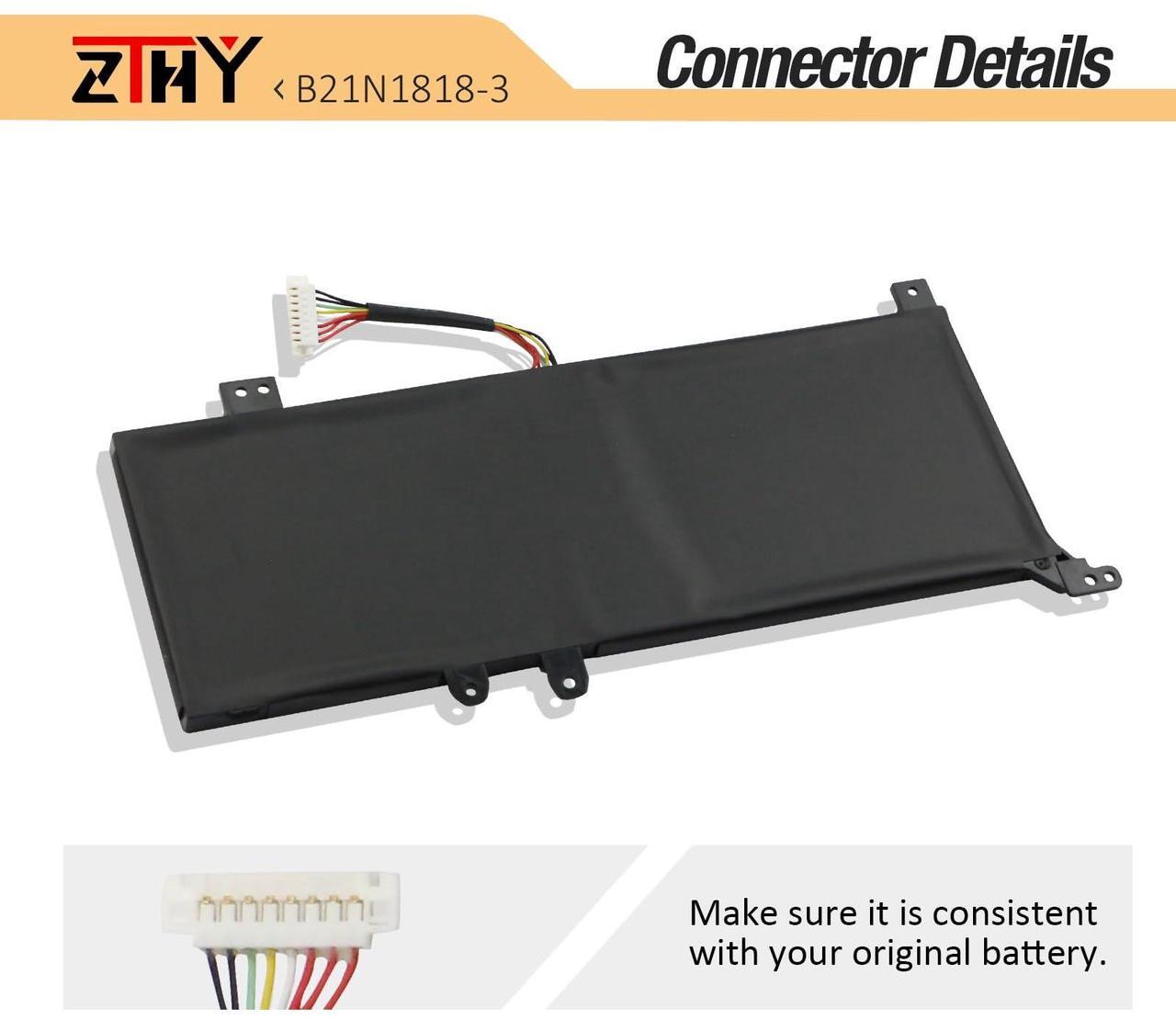 Alt view image 4 of 5 - B21N1818-3 Battery Replacement for Asus VivoBook X415 X415DA X415DAP X415EA X415EP X415FA X415FAC X415JA X415JAB X415JP X415MA R565 R565E R565EA R565EP R565J R565JA R565JF R565JP R565FA R565M R565MA