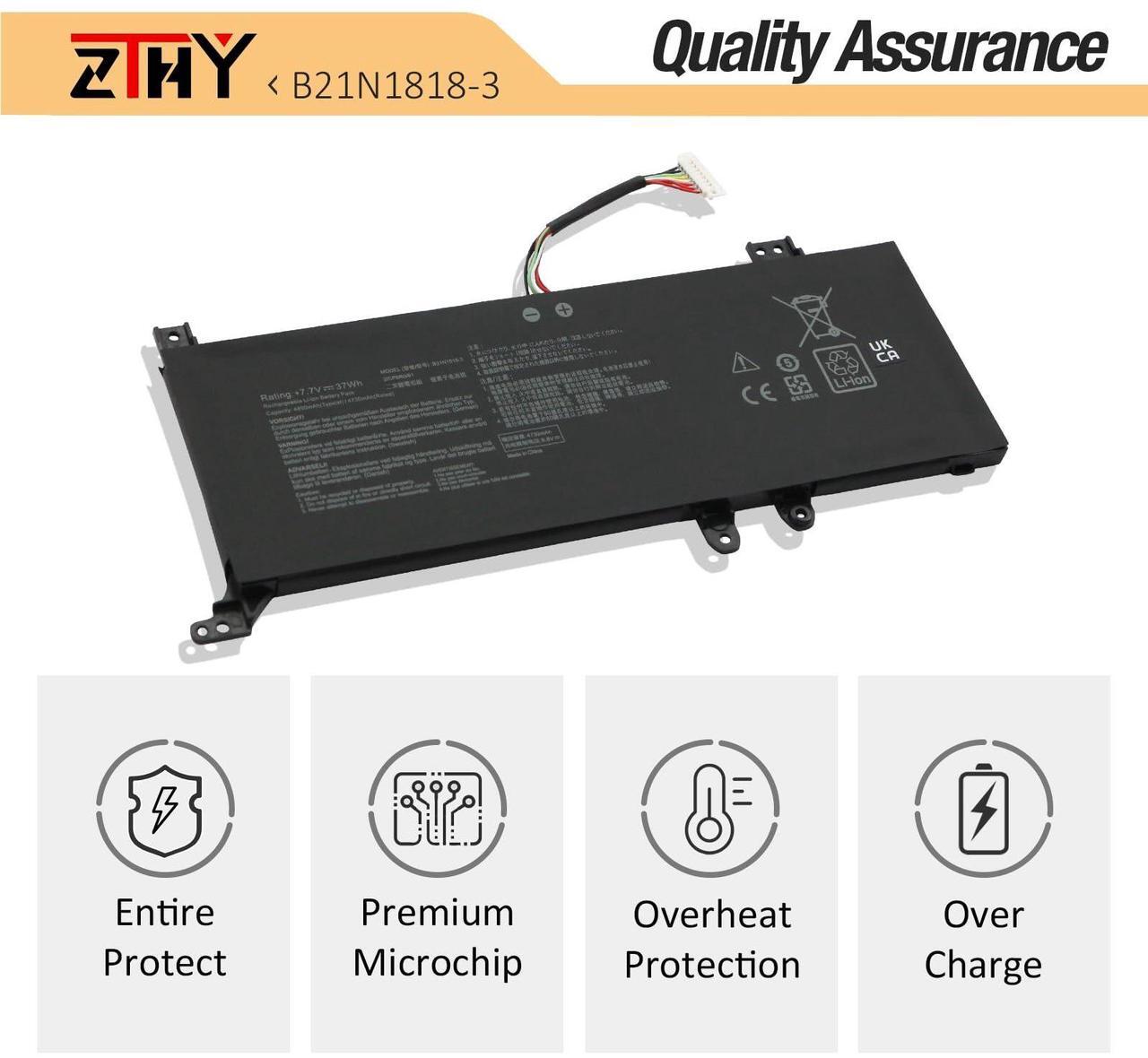 Alt view image 5 of 5 - B21N1818-3 Battery Replacement for Asus VivoBook X415 X415DA X415DAP X415EA X415EP X415FA X415FAC X415JA X415JAB X415JP X415MA R565 R565E R565EA R565EP R565J R565JA R565JF R565JP R565FA R565M R565MA