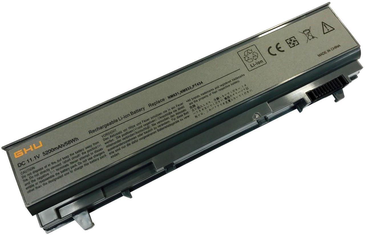 Main image of GHU New Battery 58 WHR 6-Cell 4M529 PT434 KY265 Compatible with Dell Latitude E6400 E6410 e6500 e6510 Precision m4500 m4400 Fit PN 4n369 nm631 FU444 FU441 FU571 W1193 F8TTW KY266 KY470