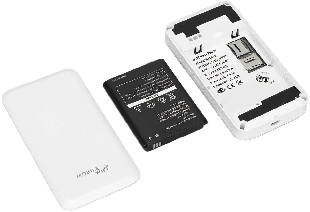 Alt view image 4 of 5 - Mobile Hotspot Router, 4G Portable WiFi Router High Speed Hotspot with Long Battery Life, Travel Router for Laptops Tablets Mobile Phones Desktops(M10-3)