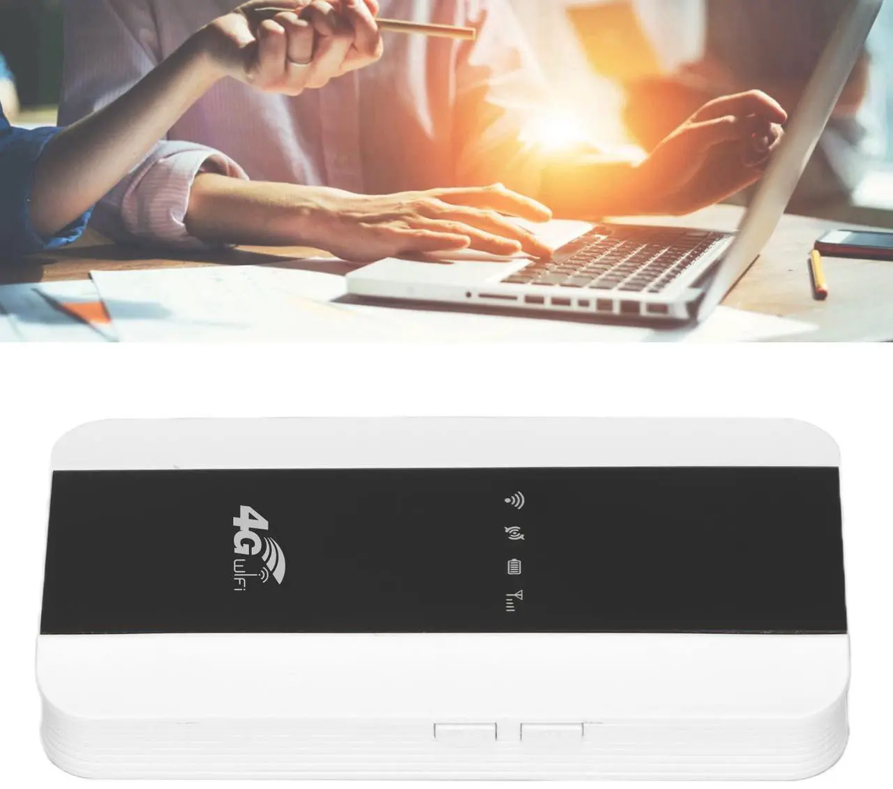 Alt view image 5 of 5 - Mobile Hotspot Router, 4G Portable WiFi Router High Speed Hotspot with Long Battery Life, Travel Router for Laptops Tablets Mobile Phones Desktops(M10-3)