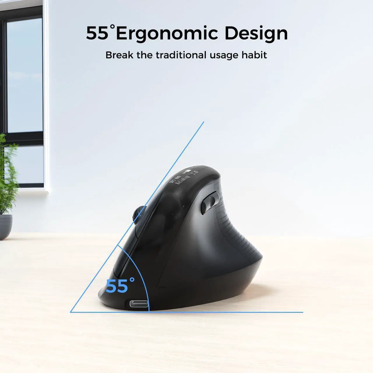 Alt view image 5 of 5 - OLED Screen Ergonomic Mouse and Split Ergonomic Keyboard Comb