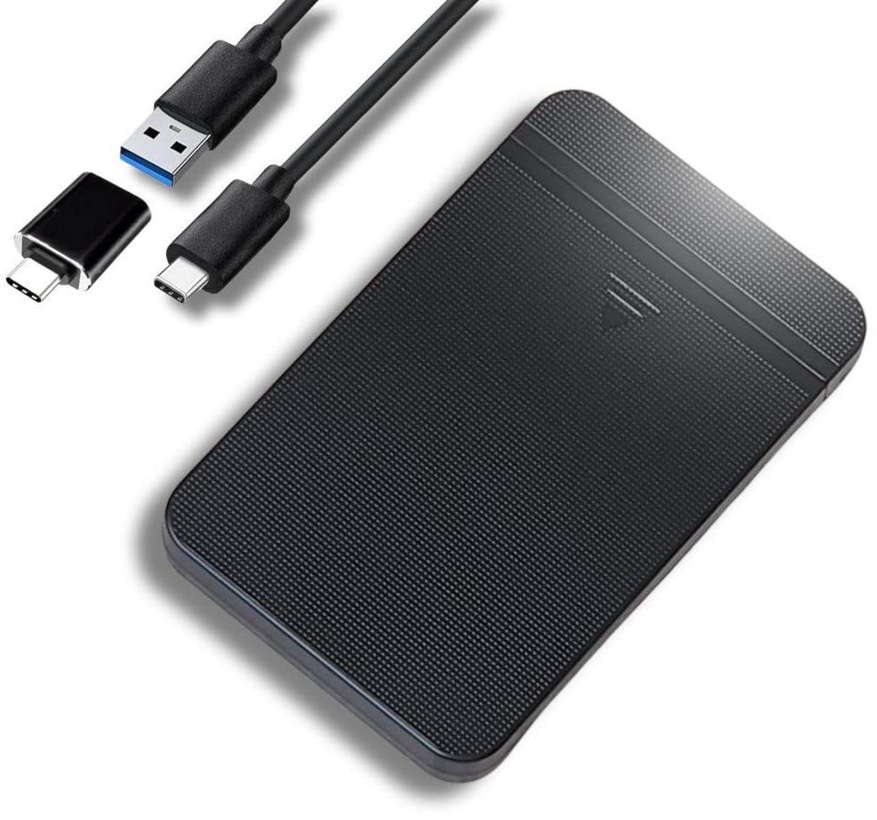 Main image of ezekers Portable 500GB External Hard Drive HDD -- USB 3.0 & USB C for PC, Mac, PlayStation, Phone (Andriod and iPhone 15/16) & Xbox - Ultra Fast