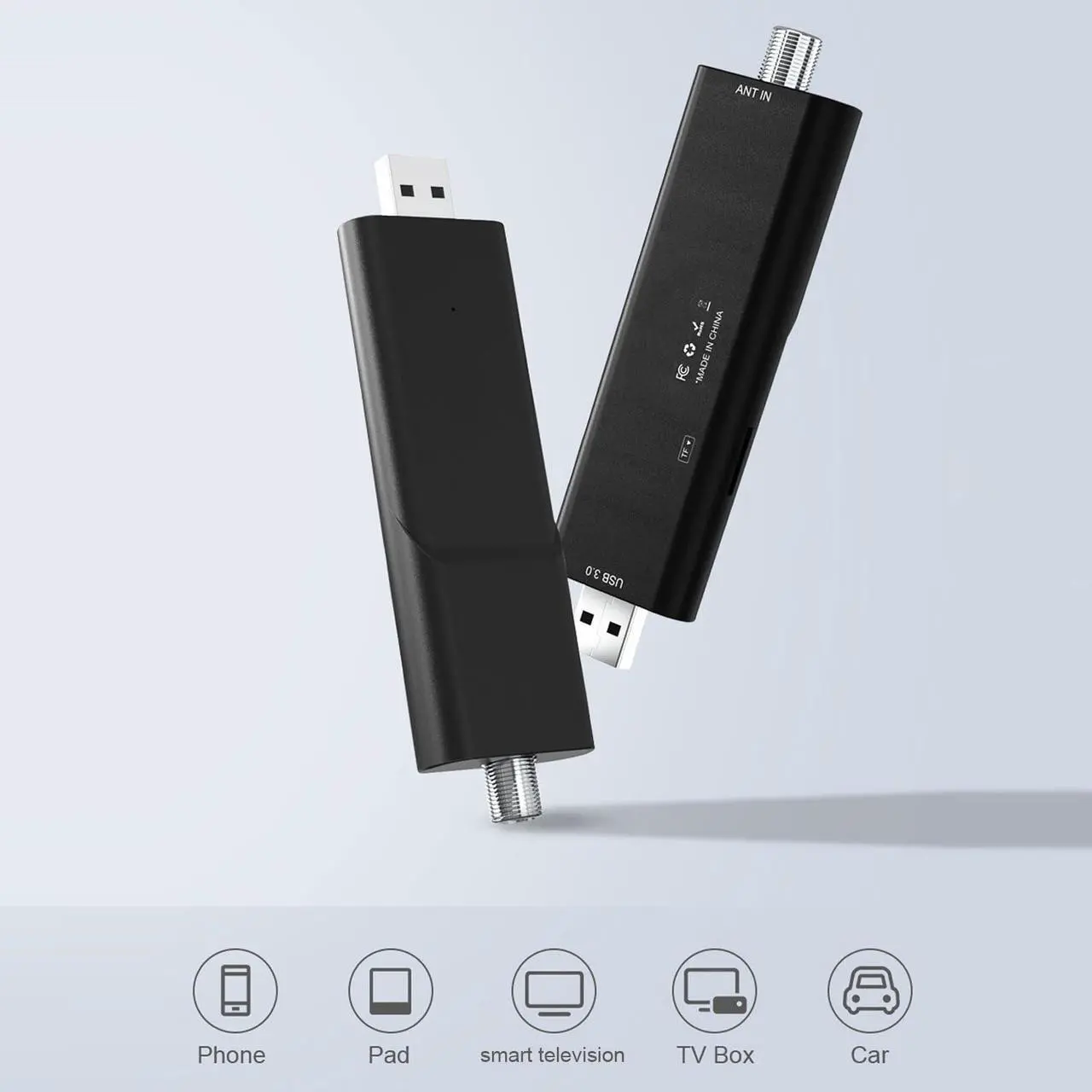 Alt view image 2 of 5 - USB TV Tuner, ATSC TV Tuner, HDTV Mate Tuner Stick Portable Detect and Search for ATSC3.0 for Camping and Outdoor Activities,Watching TV