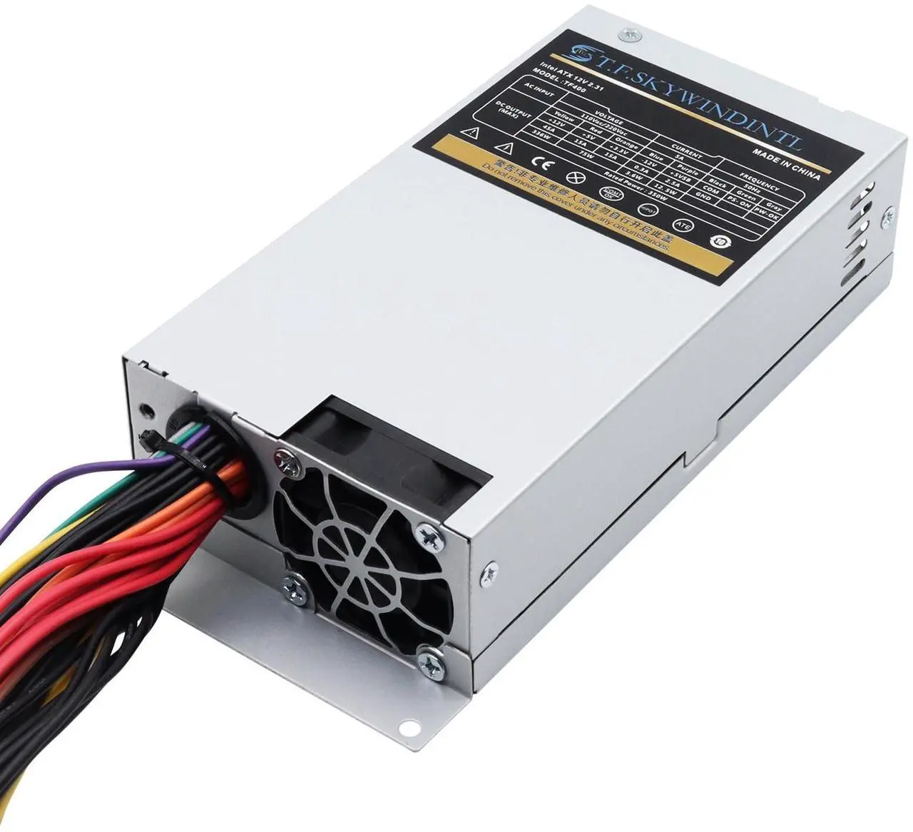 Alt view image 4 of 5 - T.F.SKYWINDINTL Flex ATX Power Supply 350W - Small 1U PSU for Mini ITX, POS, Server, Game Console - Hi-Efficiency, Low-Noise, Stable Power Delivery, Non-Modular, Full Voltage Range