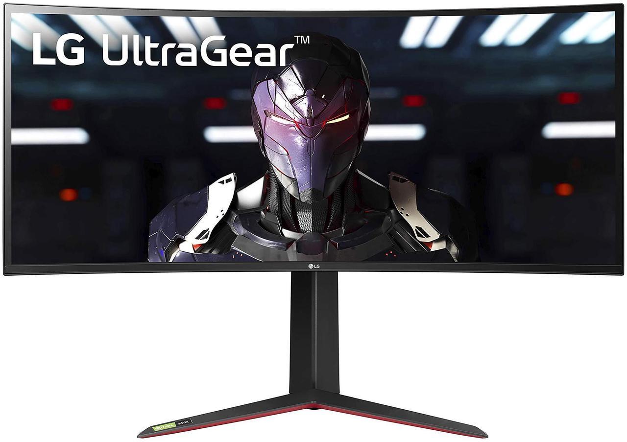 Main image of LG UltraGear QHD 34-Inch Curved Gaming Monitor 34GP83A-B, Nano IPS 1ms (GtG) with VESA DisplayHDR 400, NVIDIA G-SYNC, and AMD FreeSync Premium, 144Hz, Black
