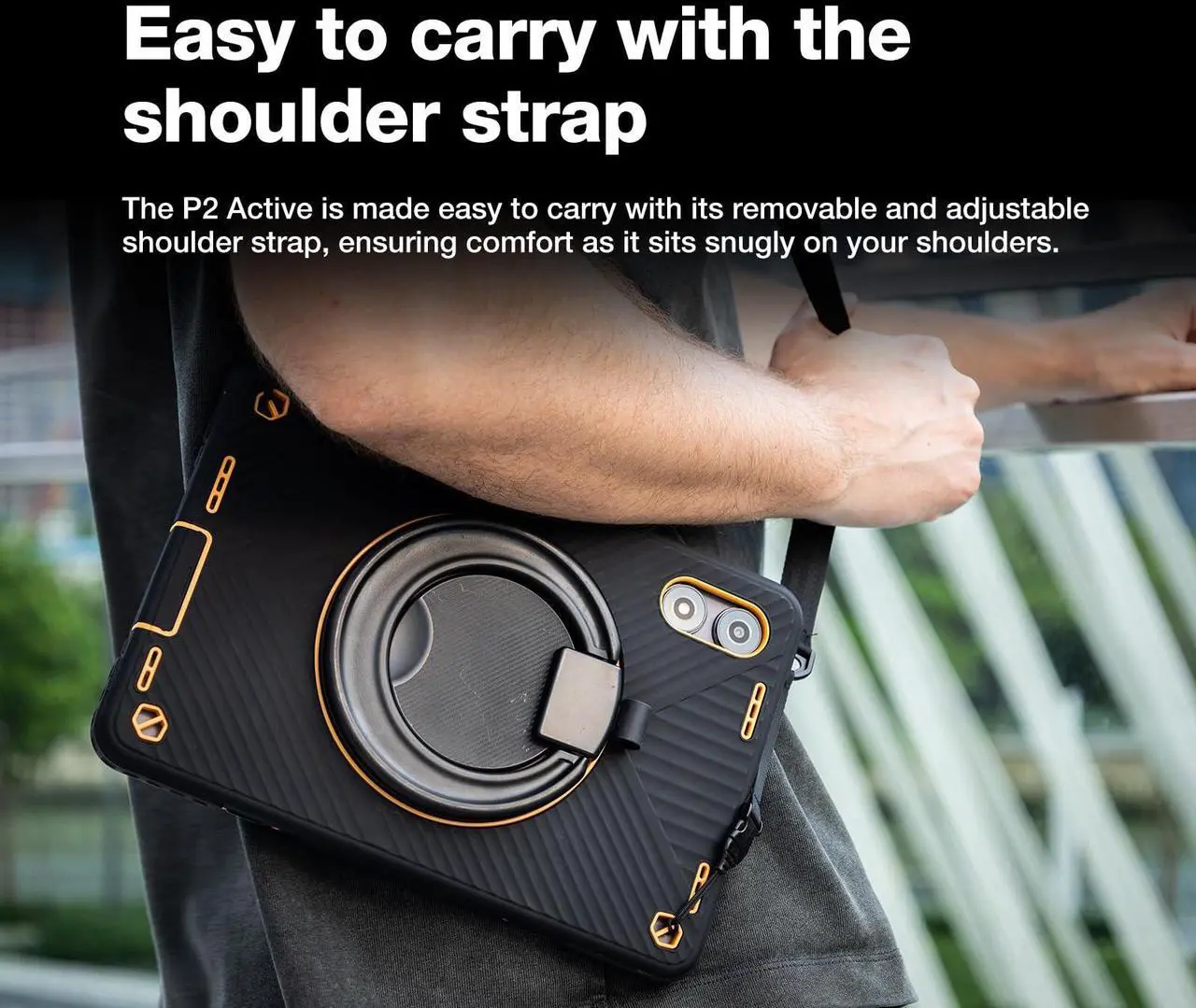 Alt view image 2 of 5 - AGM PAD P2 Active Rugged Android 14 Tablet with Case, Waterproof & Drop-Proof, Widevine L1 & GMS Certified, 11" 90Hz FHD 480 NITS Display, MTK G99, 8000 mAh, 16(8+8) + 256GB[TF 2TB], GPS, Compass, OTG