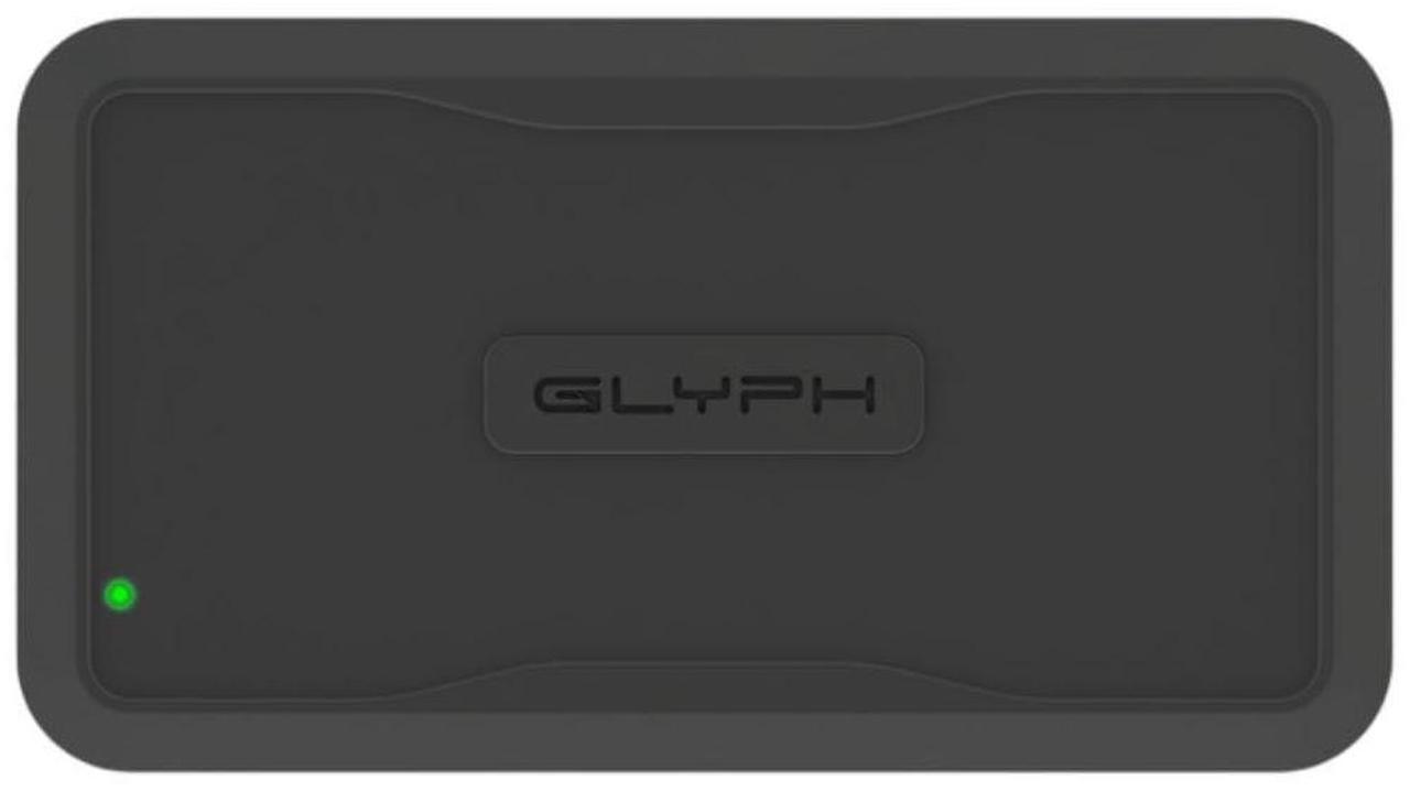 Alt view image 2 of 5 - Glyph Atom PRO External NVMe SSD V2 with 3000 MBPS Transfer Speed, Thunderbolt 3 Connectivity, and Rugged Design (2TB, Black)