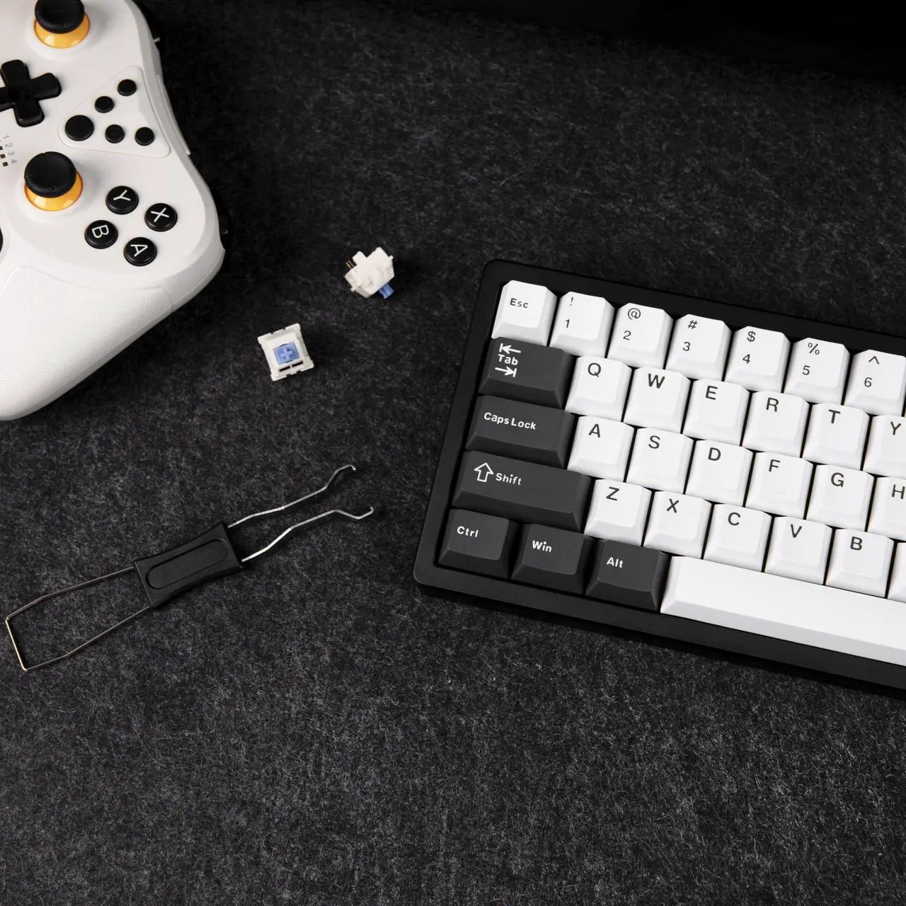 Alt view image 3 of 5 - EPOMAKER Galaxy65 Wireless QMK/VIA Mechanical Keyboard, Ball-Catch Anodized Aluminum Custom Keyboard, Pre-Lubed Hot-Swappable Switch, RGB Backlit, Rotary Knob, 2.4Ghz/BT/Type-C (Black)