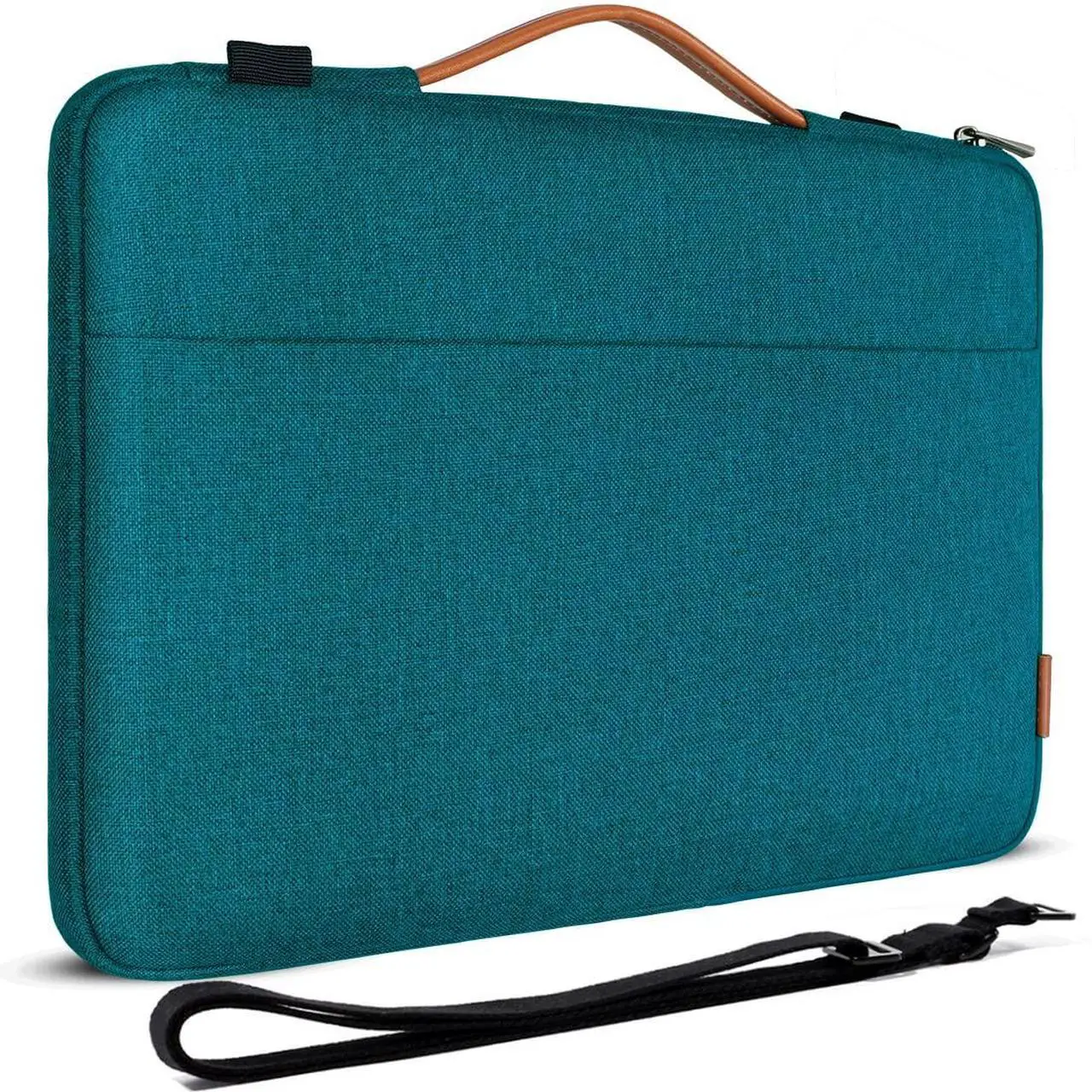 Alt view image 2 of 5 - DOMISO 17.3 Inch Laptop Bag Cover Waterproof Shockproof Notebook Sleeve Case Shoulder Bag Protective Cover for 17.3" MSI, Lenovo IdeaPad 321, Teal