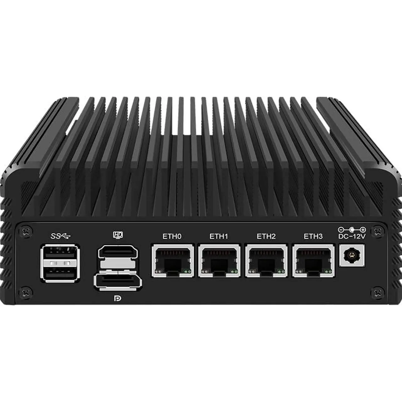 Alt view image 2 of 5 - CWWK Firewall Mini PC Intel N Series N100, DDR5 N0 RAM N0 SSD,4 x 2.5GbE i226V LAN,Micro Router Appliance,AES-NI,OPNsense