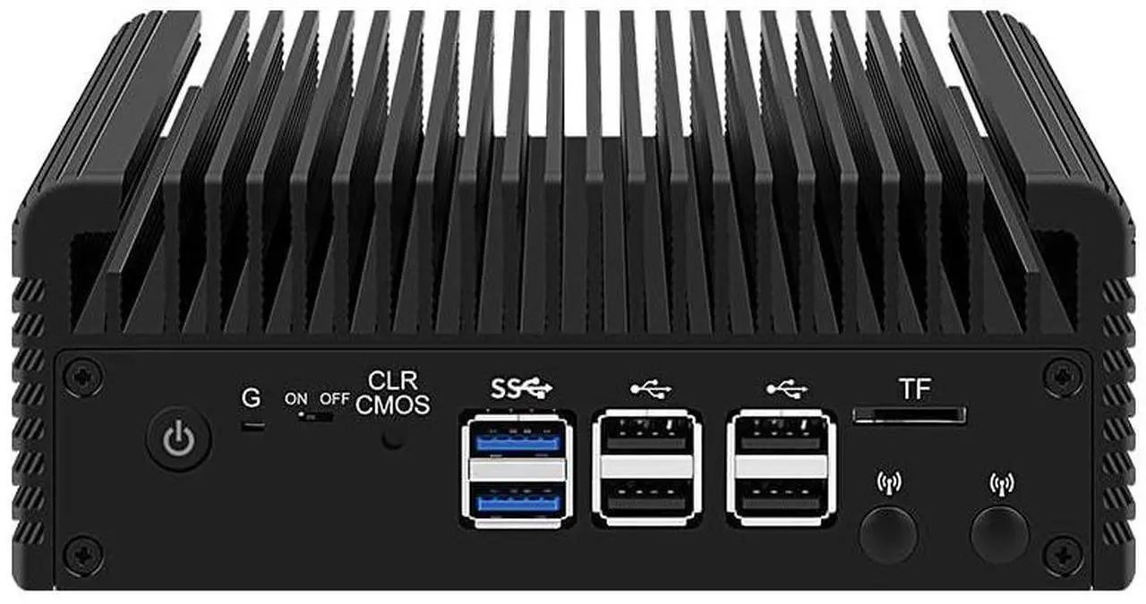 Alt view image 4 of 5 - CWWK Firewall Mini PC Intel N Series N100, DDR5 N0 RAM N0 SSD,4 x 2.5GbE i226V LAN,Micro Router Appliance,AES-NI,OPNsense