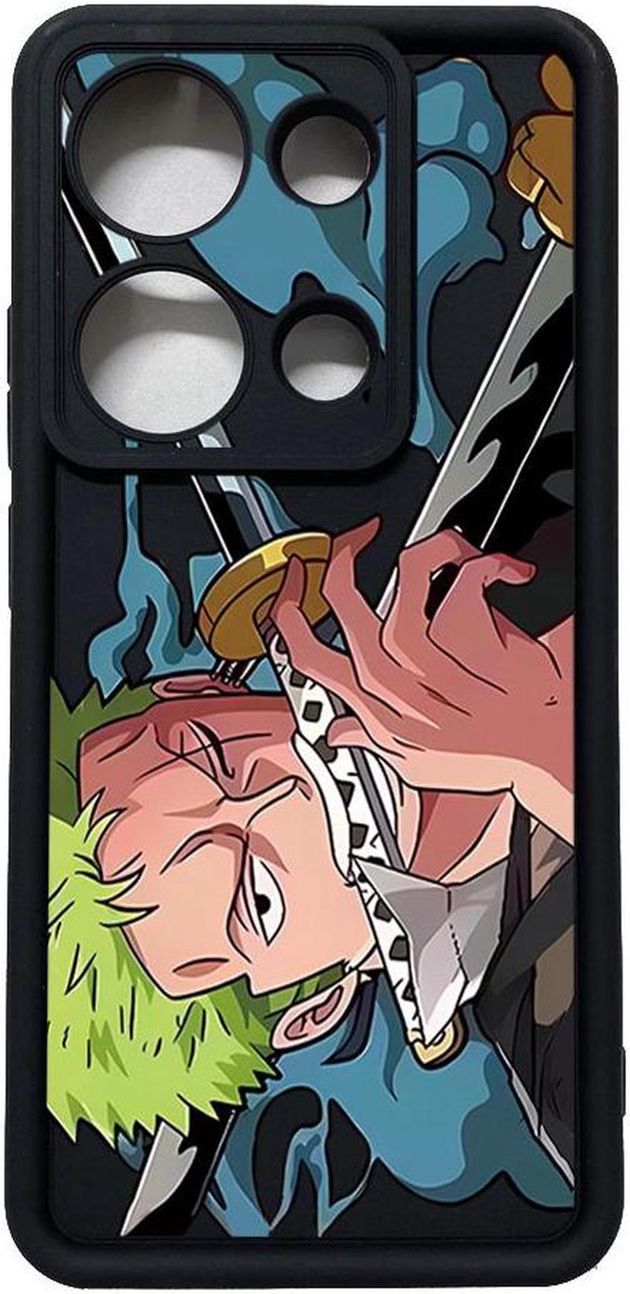 Alt view image 3 of 3 - Case For Redmi Note 13 Pro 5G Zoro Luffy Full Protective Phone Case Anti Drop Cover