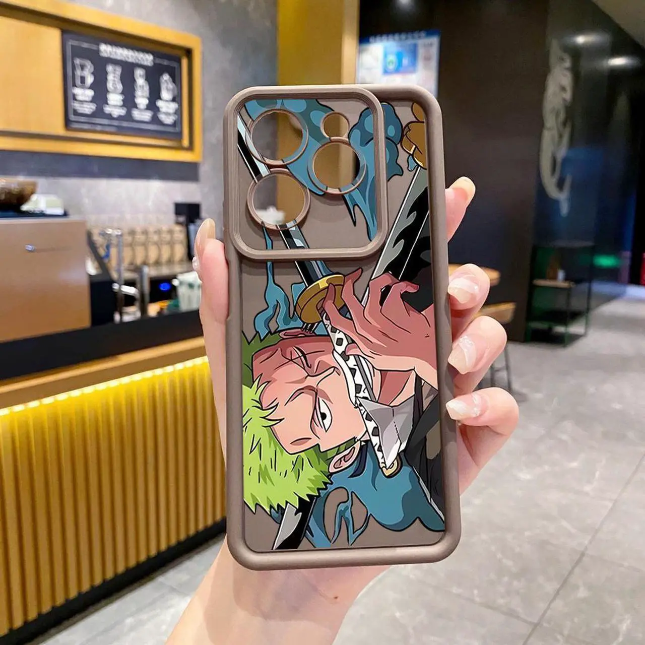 Main image of Case For Infinix Hot 40 Pro Zoro Luffy Full Protective Phone Case Anti Drop Cover