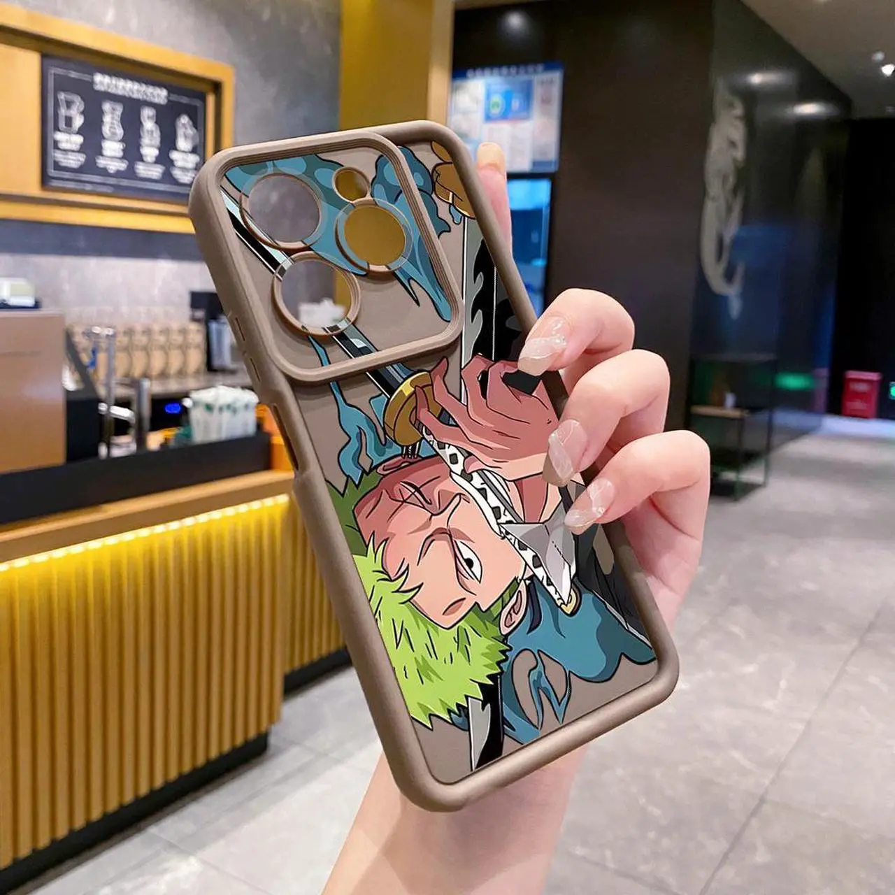 Alt view image 2 of 3 - Case For Infinix Hot 40 Pro Zoro Luffy Full Protective Phone Case Anti Drop Cover