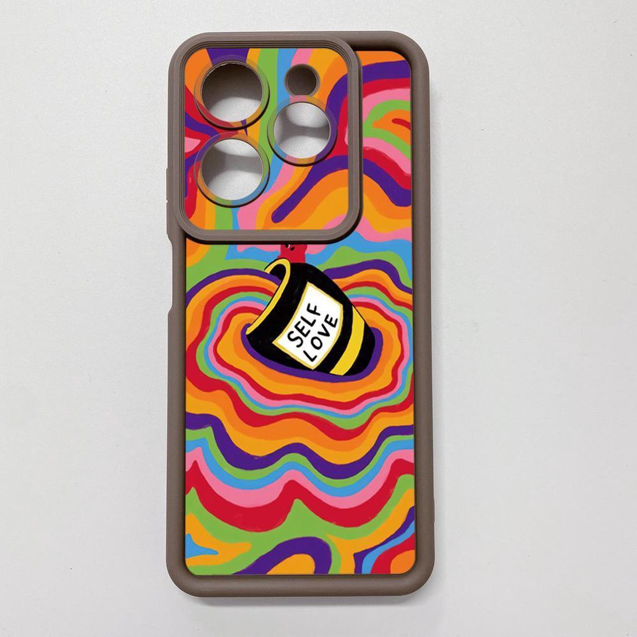 Alt view image 3 of 3 - Case For Infinix Smart 8 Pro Liquid Coffe Full Protective Phone Case Anti Drop Cover