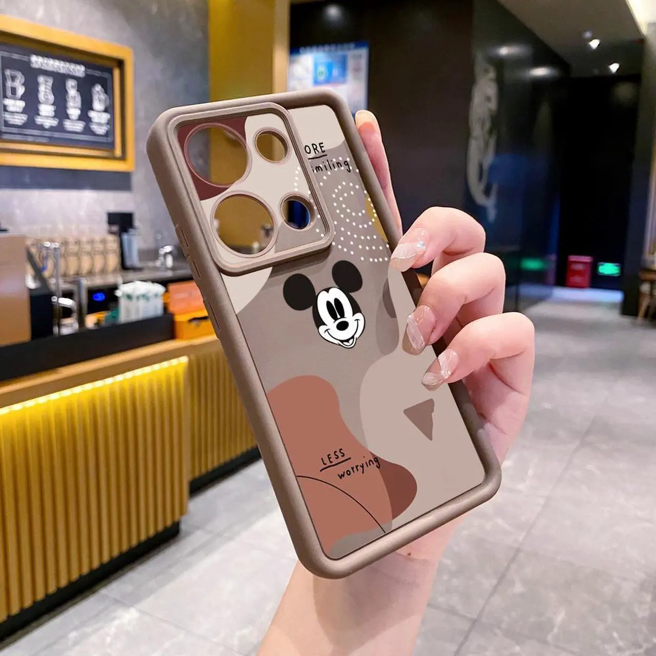 Alt view image 2 of 3 - Case For Redmi Note 13 5G Retro Mickey Full Protective Phone Case Anti Drop Cover
