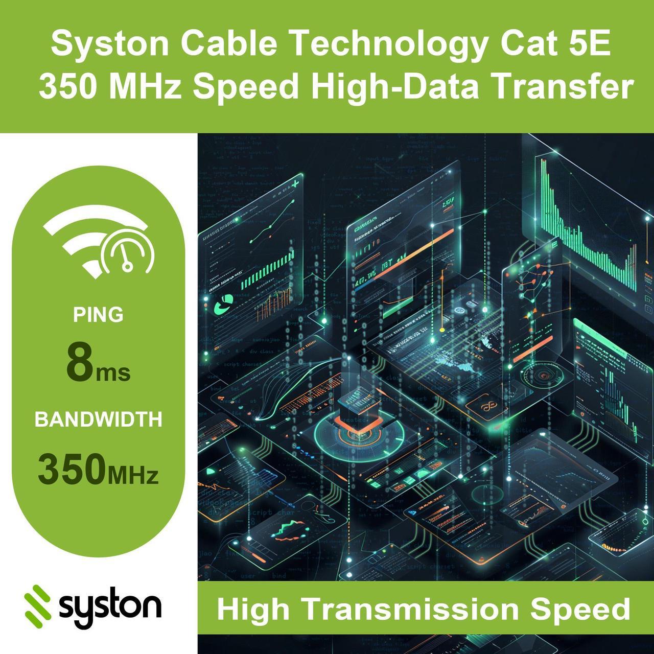 Syston Cable Technology Cat E Ethernet Bulk Cable Mhz Pr Solid Cu Cmp Indoor Outdoor