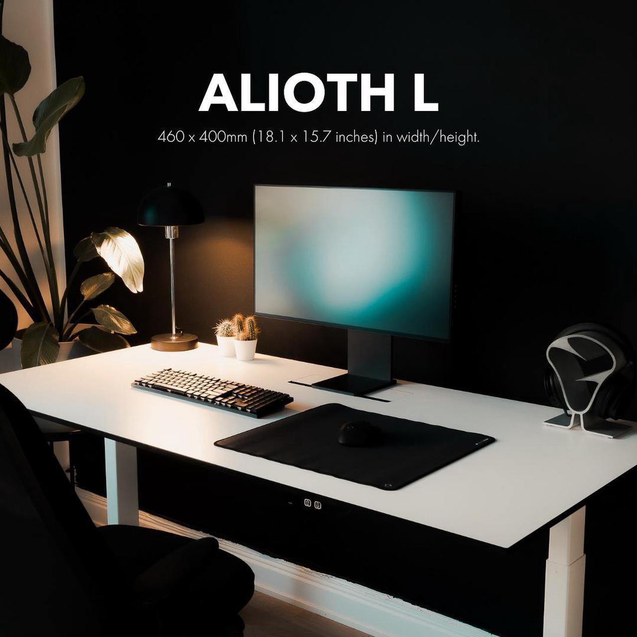 Alt view image 2 of 7 - MIONIX Alioth-L, Gaming Mouse pad, Water resistant. Easy to clean desk pad, Optimized for gaming. (18.1 x 15.7 inches in width/height)