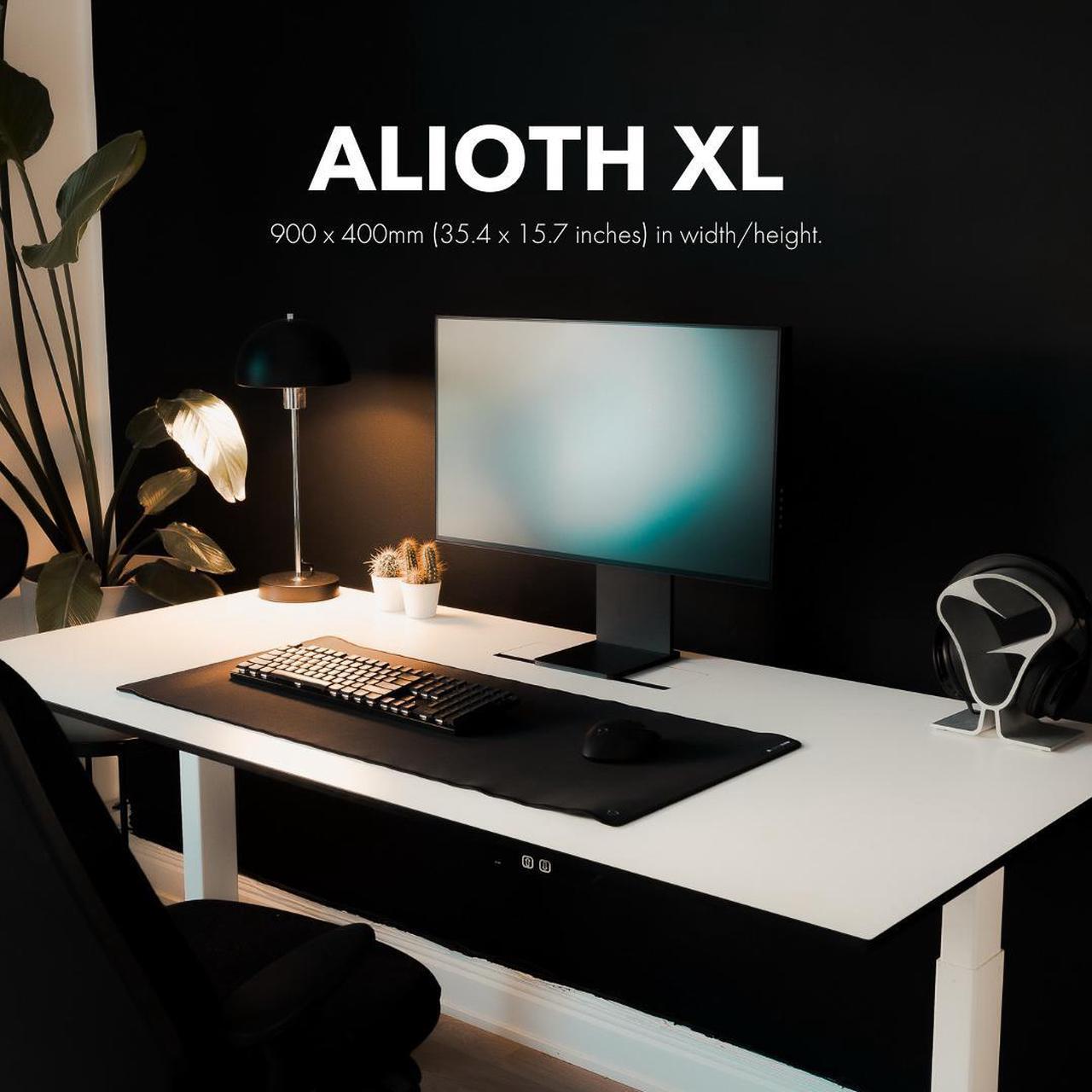 Alt view image 2 of 7 - MIONIX Alioth-XL, Gaming Mouse pad, Water resistant, Easy to clean desk pad, Optimized for gaming. (35.4 x 15.7 inches in width/height)