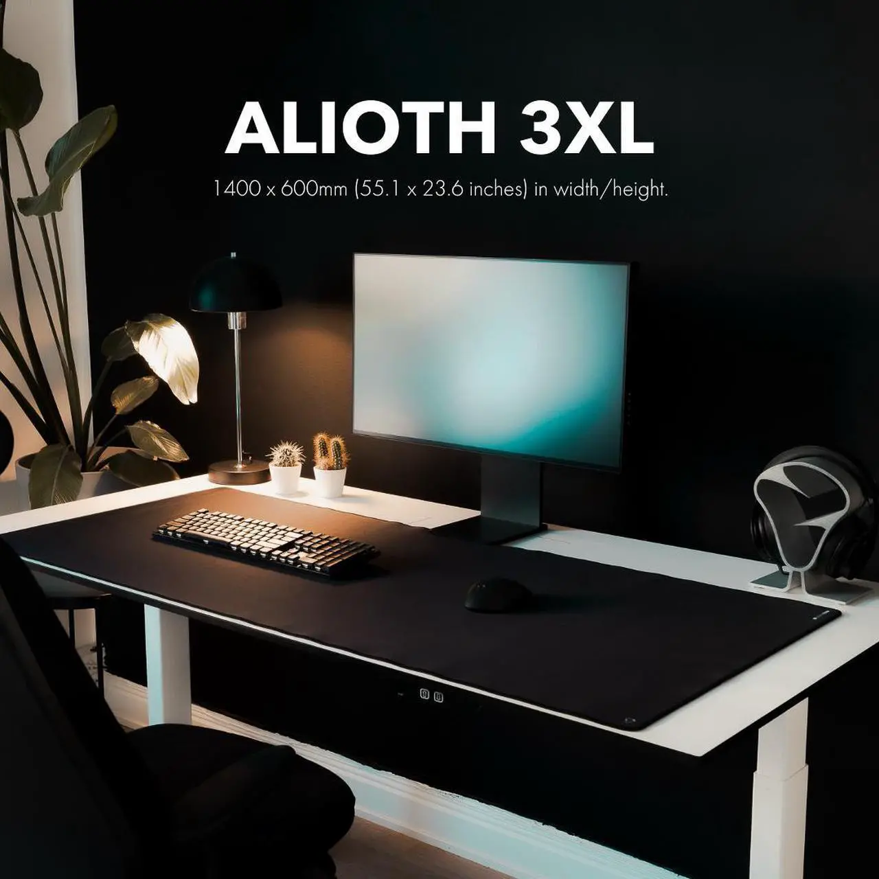 Alt view image 2 of 7 - MIONIX Alioth-3XL, Gaming Mouse pad, Water resistant, Easy to clean desk pad, Optimized for gaming. (55.1 x 23.6 inches in width/height)