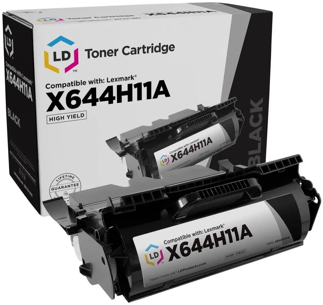 Alt view image 8 of 12 - LD Products Remanufactured Toner Cartridge Replacement for Lexmark X644X11A Extra High Yield (Black)