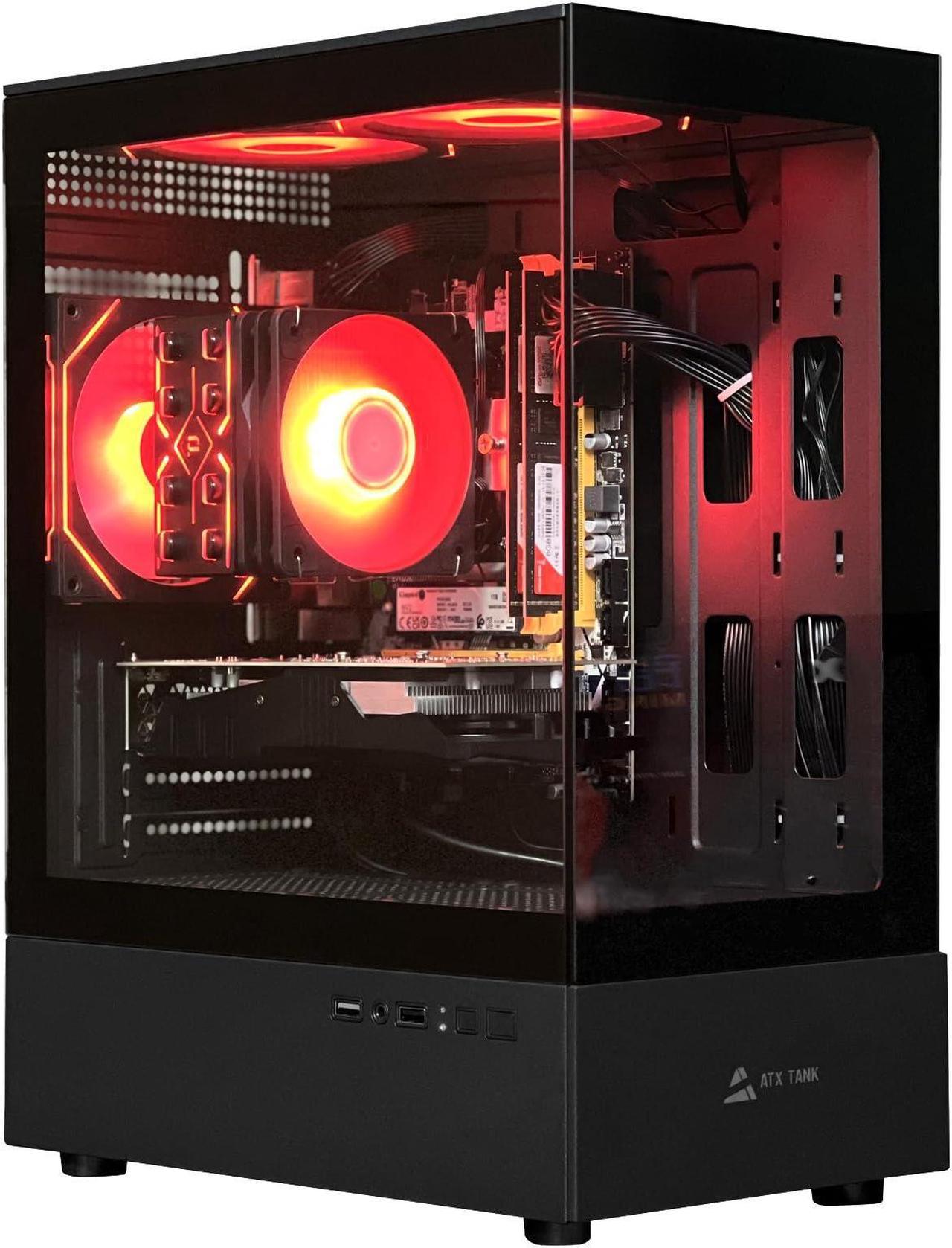 HZG Gaming PC Computer Desktop Intel Core i7 4790  GTX 1050 TI 4G GDDR5 Memory Stick (TY 8G*2), 512G SSD M.2 NVME, ARGB Fan*3, Controller*1 Windows 10 Home