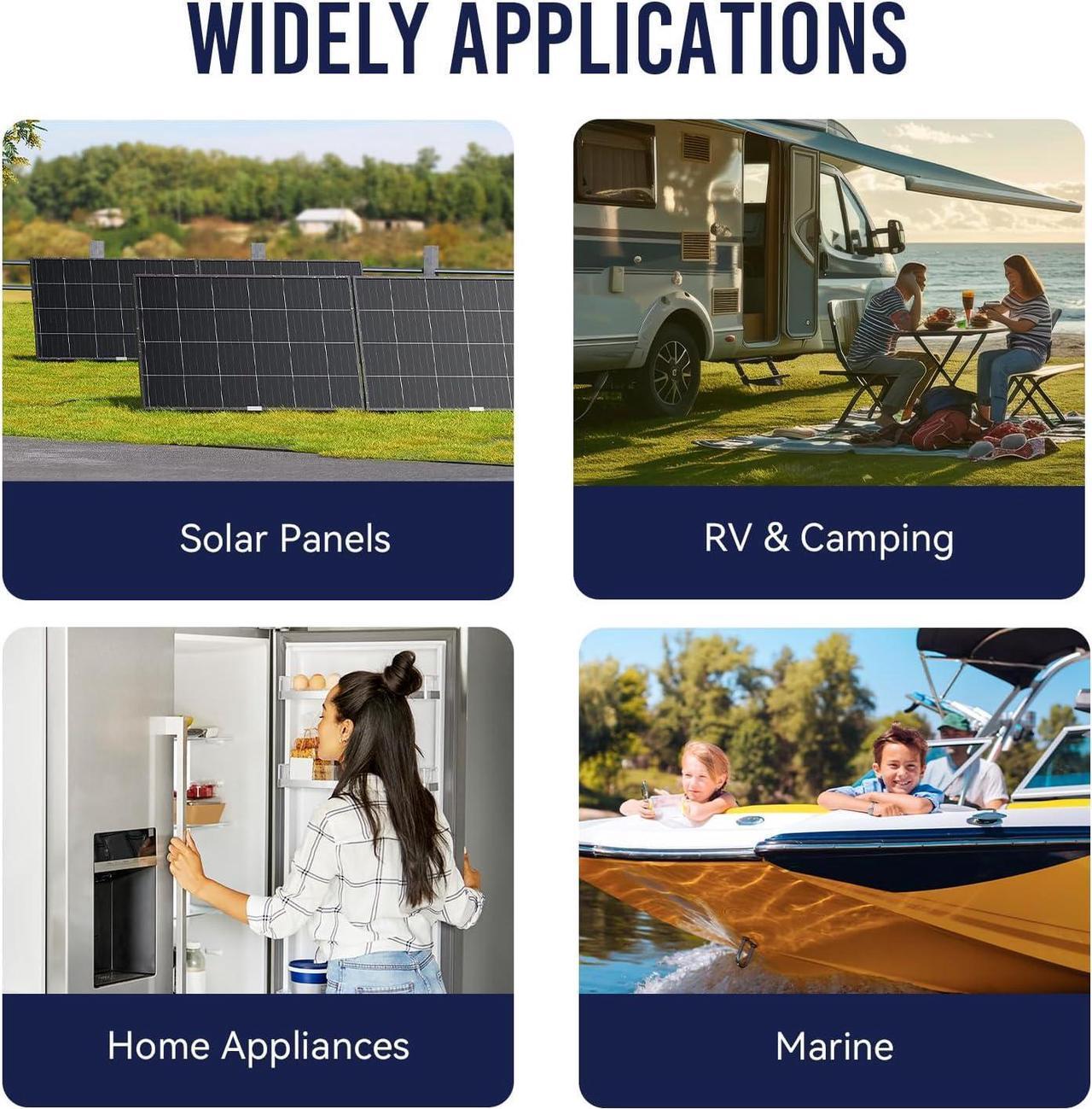 Alt view image 6 of 7 - NPD 12V 100Ah Deep Cycle Battery with T16A Terminals, Group 31 12Volt 100Ah Rechargeable AGM SLA Battery for Most Home Appliances, RV, Camping, Cabin, Solar Energy, Marine and Off-Grid System