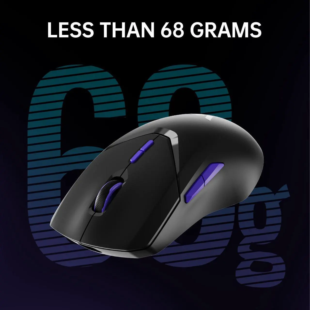 Alt view image 4 of 7 - Rapoo VT9Pro 4K Wireless Gaming Mouse, PAW 3398 Sensor, 26000 DPI, 4KHz Polling Rate, 0.25ms Response Time, Superlight, 180 Hours Battery Life, 10 Programmable Buttons, On-board Memory, Upgraded