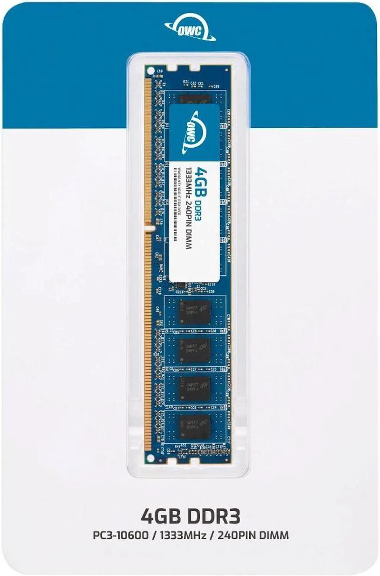 Alt view image 2 of 7 - OWC 4GB DDR3 1333 PC3-10600 CL9 2Rx8 240-pin 1.5V Non-ECC UDIMM Memory RAM Module Upgrade Compatible with Alienware Aurora R2 Voltaire