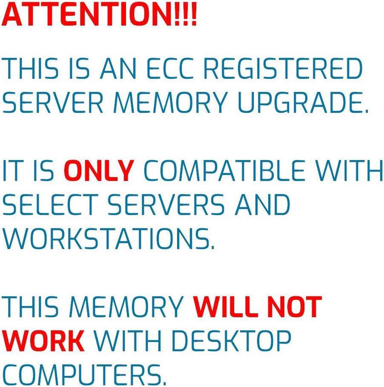 Alt view image 2 of 7 - OWC 8GB DDR3 1600 PC3-12800 CL11 1Rx4 240-pin 1.5V ECC Registered RDIMM Memory RAM Module Upgrade Compatible with HP Workstation Z820