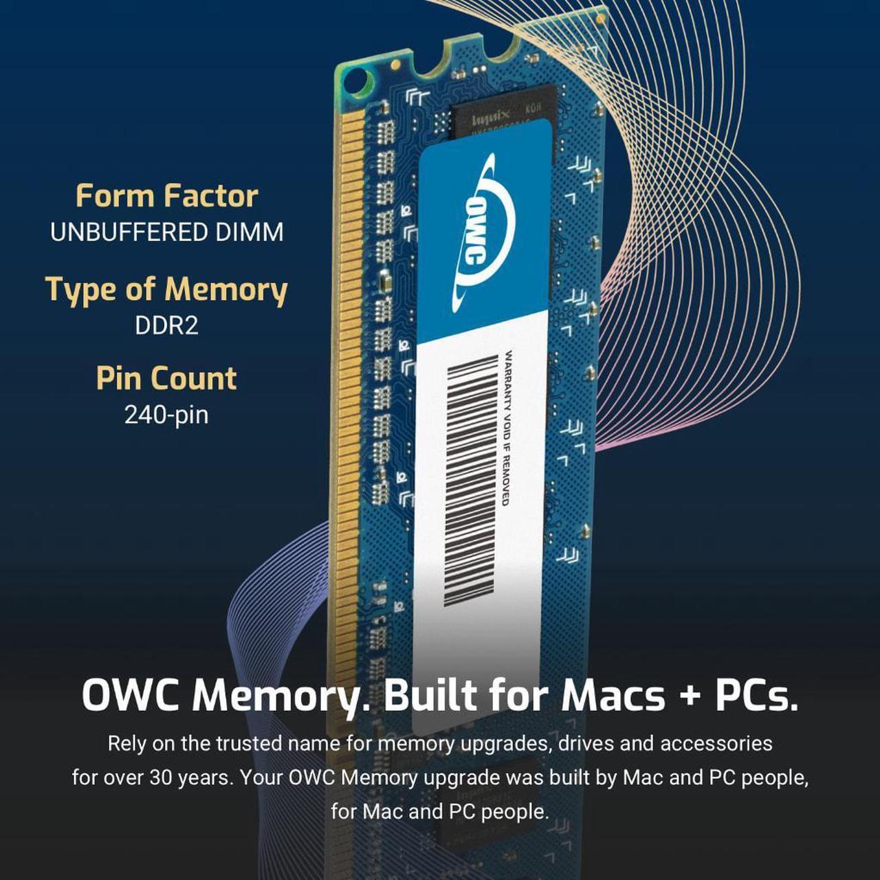 Alt view image 3 of 7 - OWC 32GB DDR4 3200MHz PC4-25600 CL22 1.2V 288pin Non-ECC UDIMM Memory RAM Compatible with Dell XPS 8940