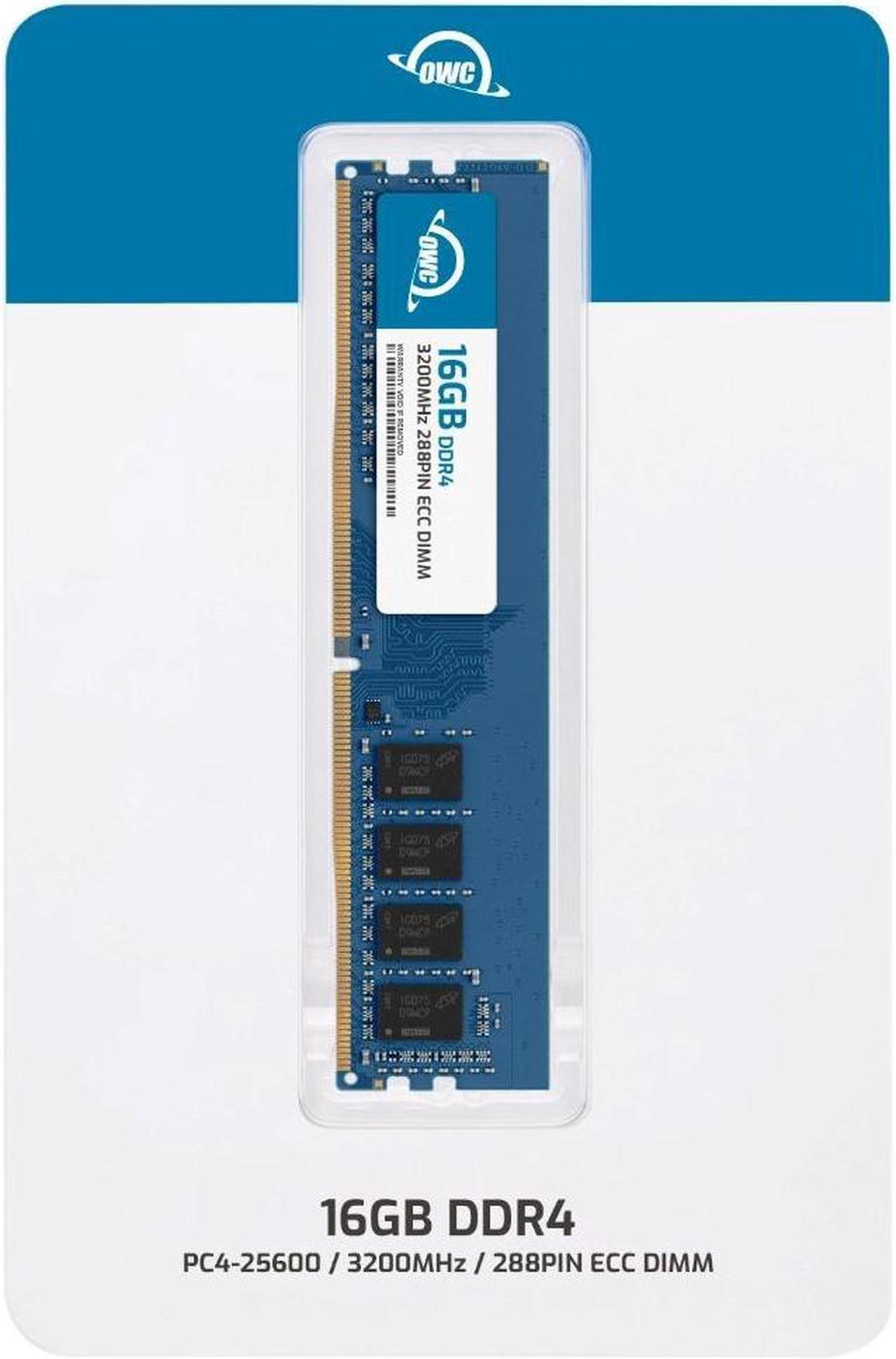 Alt view image 2 of 7 - OWC 16GB Replacement for QNAP RAM-16GDR4ECK1-UD-3200 16GB DDR4 3200 PC4-25600 CL22 1Rx8 288-pin 1.2V ECC Unbuffered DIMM Memory RAM Module Upgrade