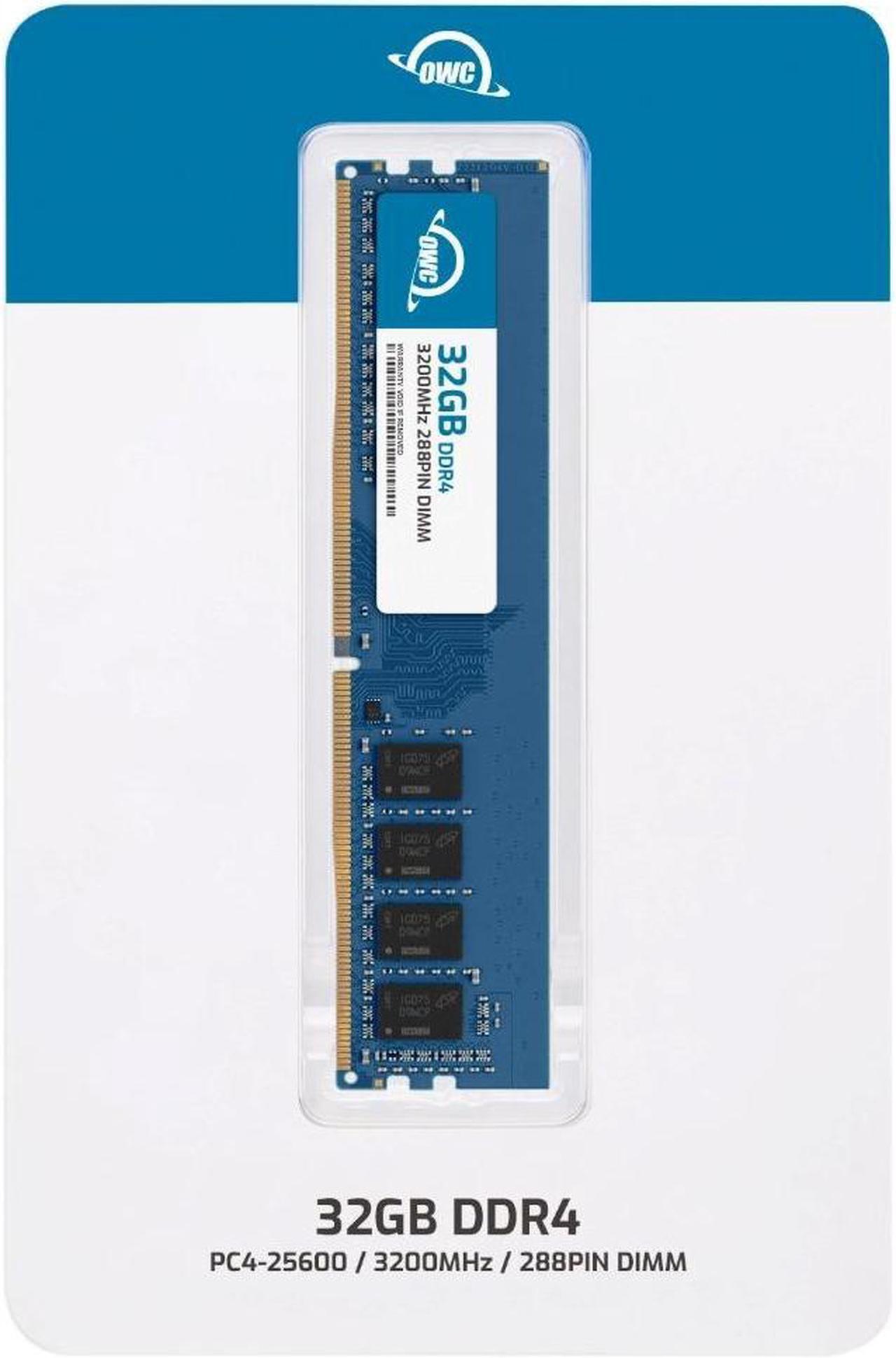 Alt view image 2 of 7 - OWC 32GB DDR4 3200MHz PC4-25600 CL22 1.2V 288pin Non-ECC UDIMM Memory RAM Compatible with Dell XPS 8940