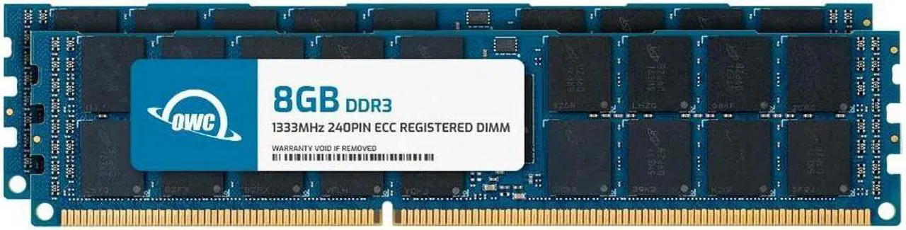 Main image of OWC 16GB (2x8GB) DDR3 1333 PC3-10600 CL9 2Rx4 240-pin 1.5V ECC Registered RDIMM Memory RAM Module Upgrade Kit Compatible with HP ProLiant DL585 G7 ML370 G6 SL160s G6 SL160s G7