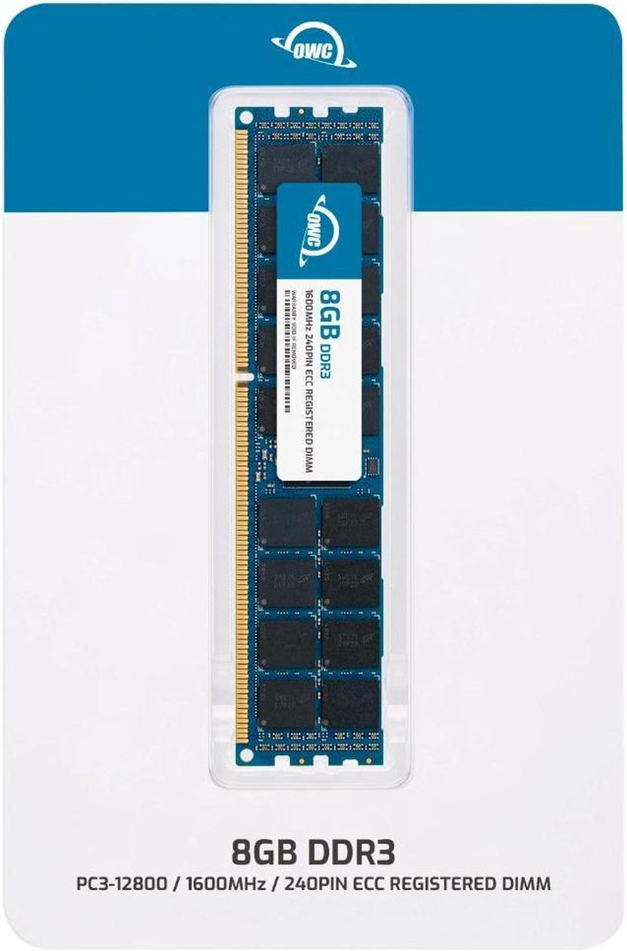 Alt view image 3 of 7 - OWC 8GB DDR3 1600 PC3-12800 CL11 1Rx4 240-pin 1.5V ECC Registered RDIMM Memory RAM Module Upgrade Compatible with HP Workstation Z820