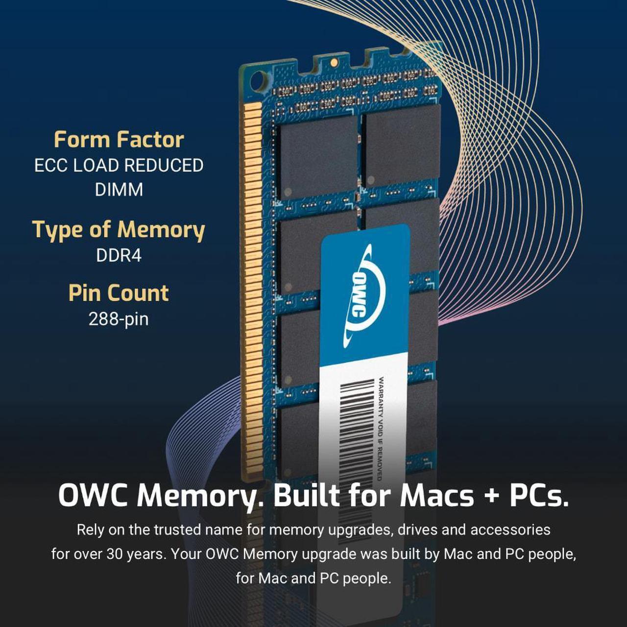 Alt view image 3 of 7 - OWC 512GB (4x128GB) DDR4 3200 PC4-25600 CL22 8Rx4 288-pin 1.2V ECC Load Reduced LRDIMM Memory RAM Module Upgrade Kit Compatible with Dell PowerEdge C6525 R6515 R7515