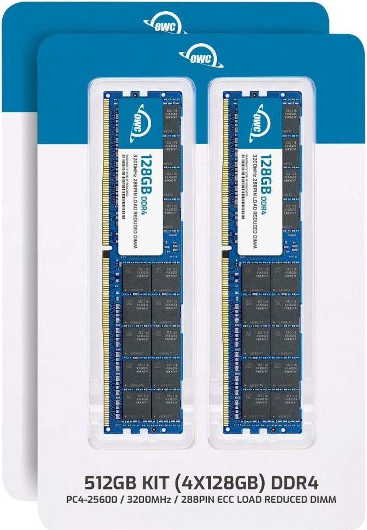 Alt view image 2 of 7 - OWC 512GB (4x128GB) DDR4 3200 PC4-25600 CL22 8Rx4 288-pin 1.2V ECC Load Reduced LRDIMM Memory RAM Module Upgrade Kit Compatible with Dell PowerEdge C6525 R6515 R7515