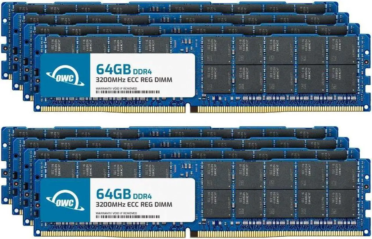Main image of OWC 512GB (8x64GB) DDR4 3200 PC4-25600 CL22 2Rx4 288-pin 1.2V ECC Registered RDIMM Memory RAM Module Upgrade Kit Compatible with HP Apollo 4200 Gen10 Plus