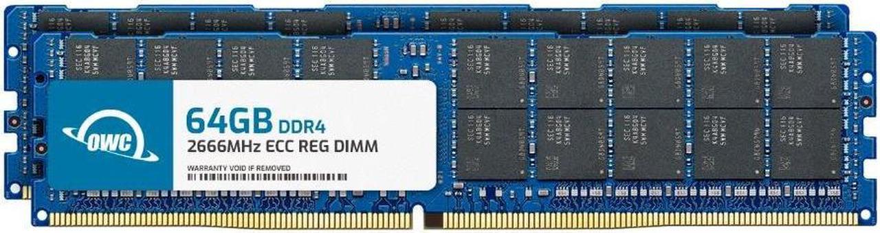 Main image of OWC 128GB (2x64GB) Replacement for Synology D4ER01-64G, DDR4 2666 MHz PC4-21300 ECC Registered RDIMM RAM Memory Compatible with Synology Flashstation NAS SA6400