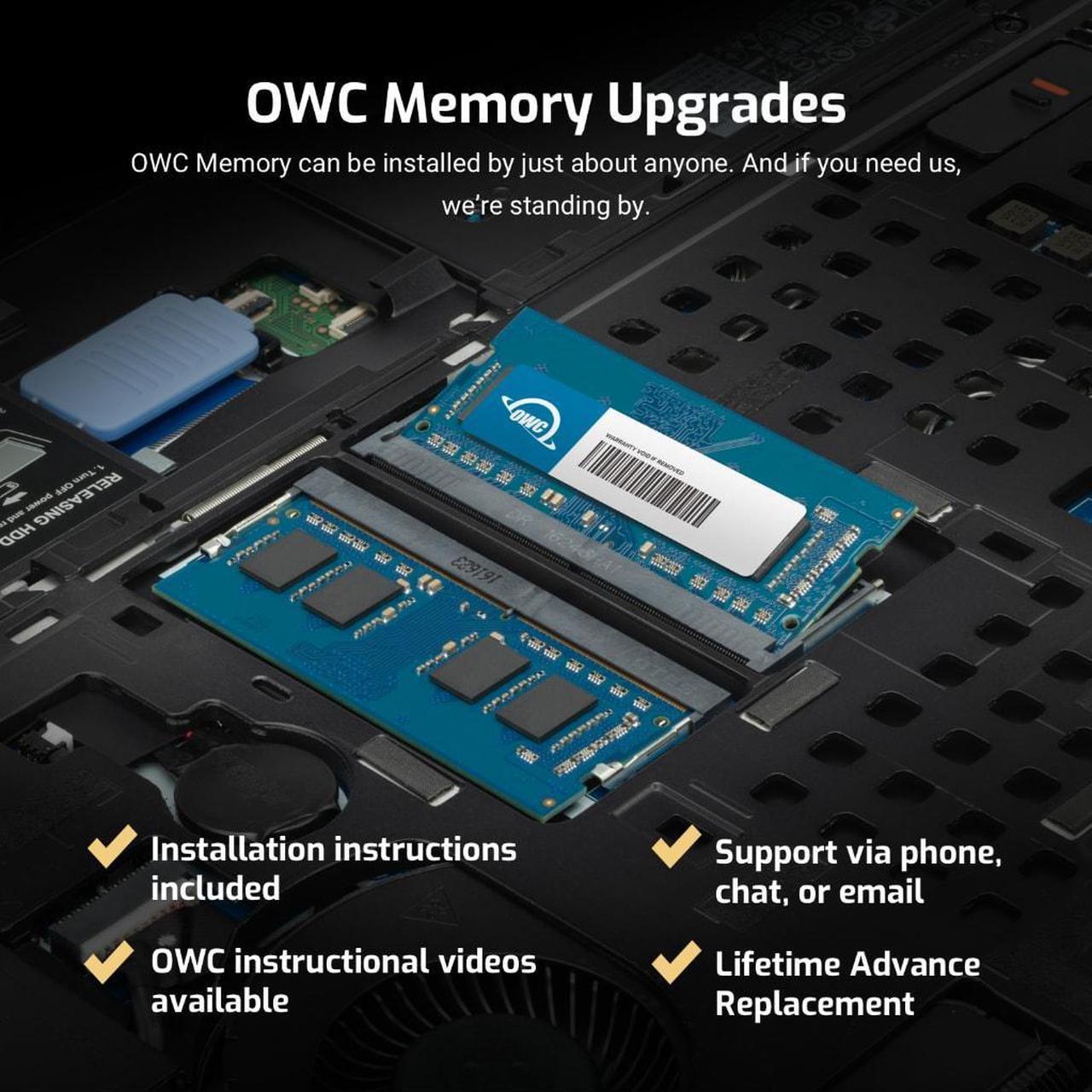 Alt view image 4 of 7 - OWC 4GB Replacement for QNAP RAM-4GDR3L-SO-1600 RAM-4GDR3LA0-SO-1600 4GB DDR3L 1600 PC3L-12800 CL11 2Rx8 204-pin 1.35V Non-ECC SODIMM Memory RAM Module Upgrade