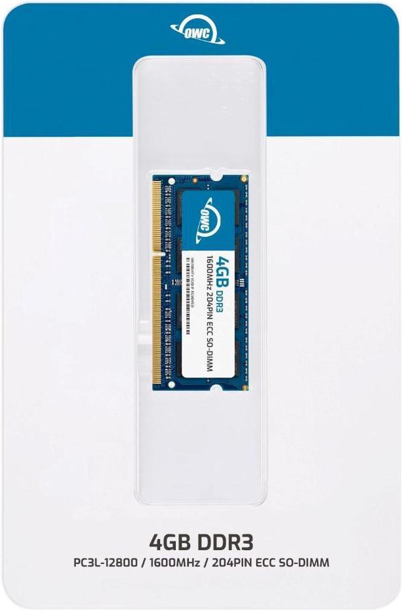 Alt view image 2 of 7 - OWC 4GB DDR3L 1600MHz PC3L-12800 CL 11 1.35V 204pin ECC Unbuffered SODIMM Memory RAM Compatible with Supermicro Motherboard A1SAi-2750F A1SRi-2358F A1SRi-2758F