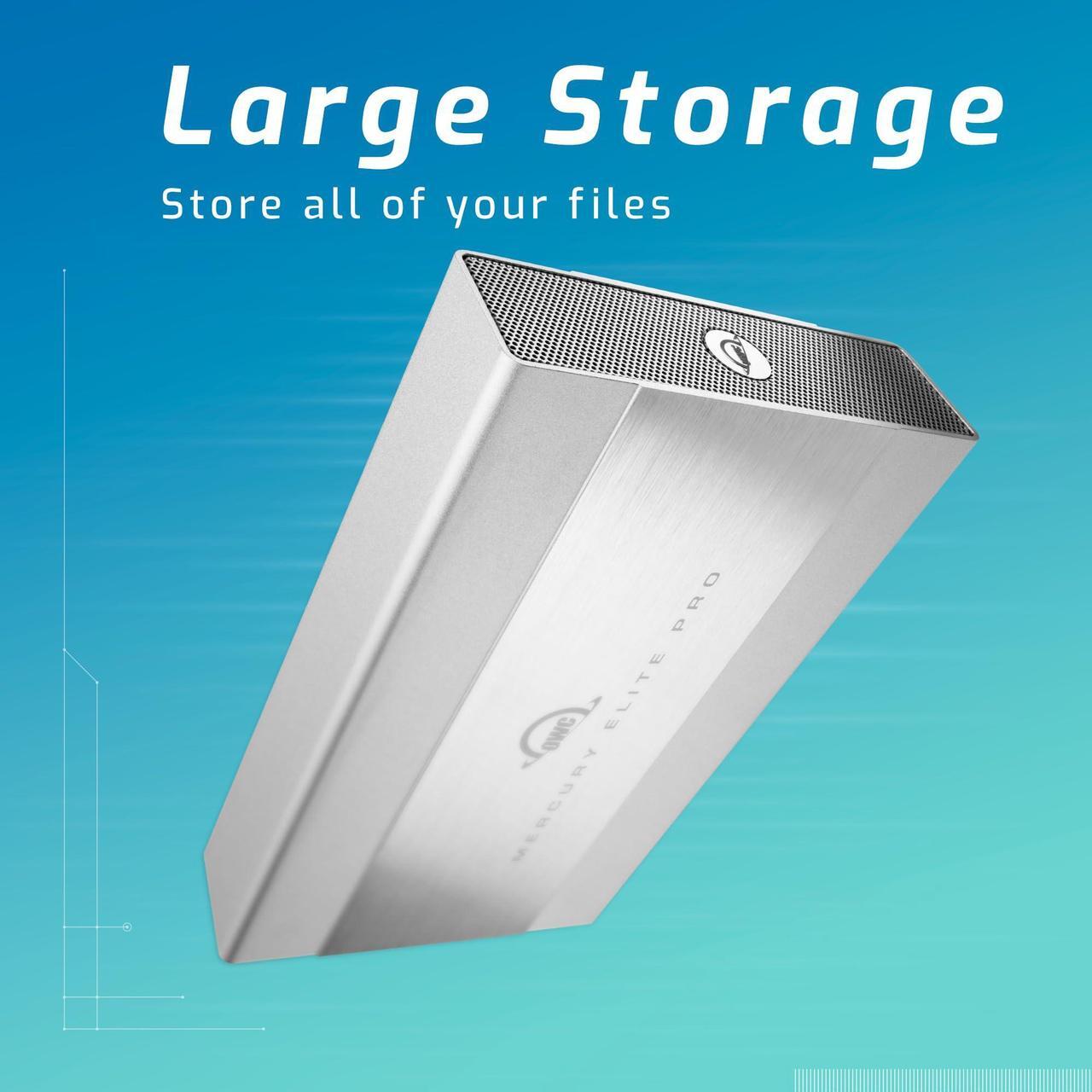 Alt view image 4 of 8 - owc mercury elite pro 2tb 7200 rpm storage solution w/usb 3.2 5gb/s
