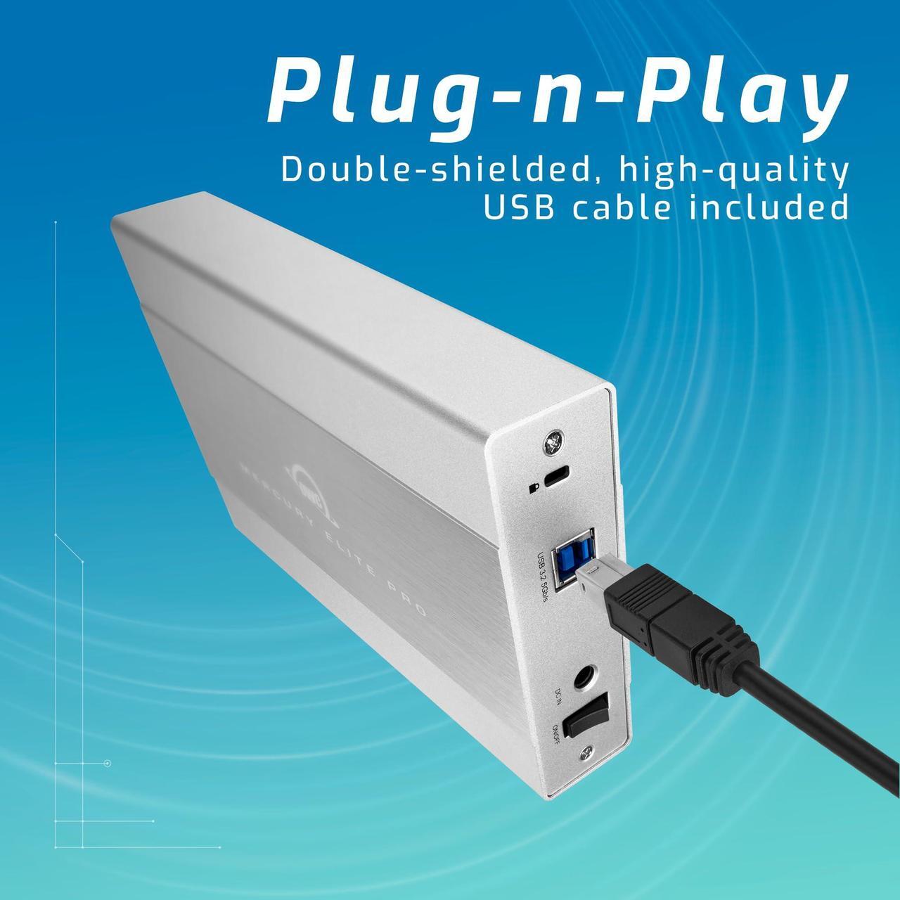 Alt view image 8 of 8 - owc mercury elite pro 2tb 7200 rpm storage solution w/usb 3.2 5gb/s