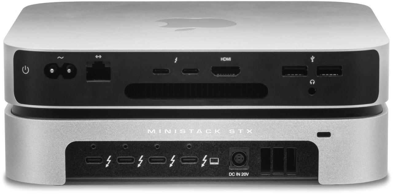 Alt view image 4 of 6 - OWC 1TB NVMe M.2 SSD miniStack STX Stackable Storage and Thunderbolt Hub Xpansion Solution