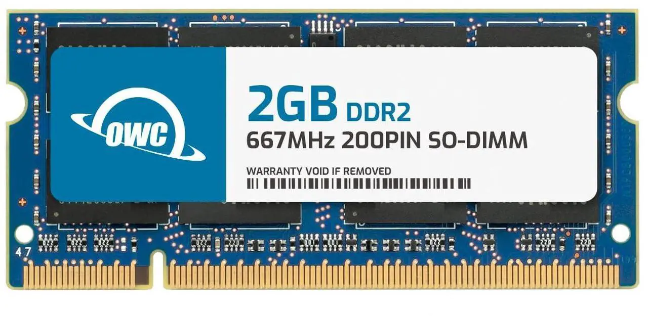Alt view image 5 of 11 - owc 2.0gb pc5300 ddr2 667mhz sodimm 200 pin memory upgrade module