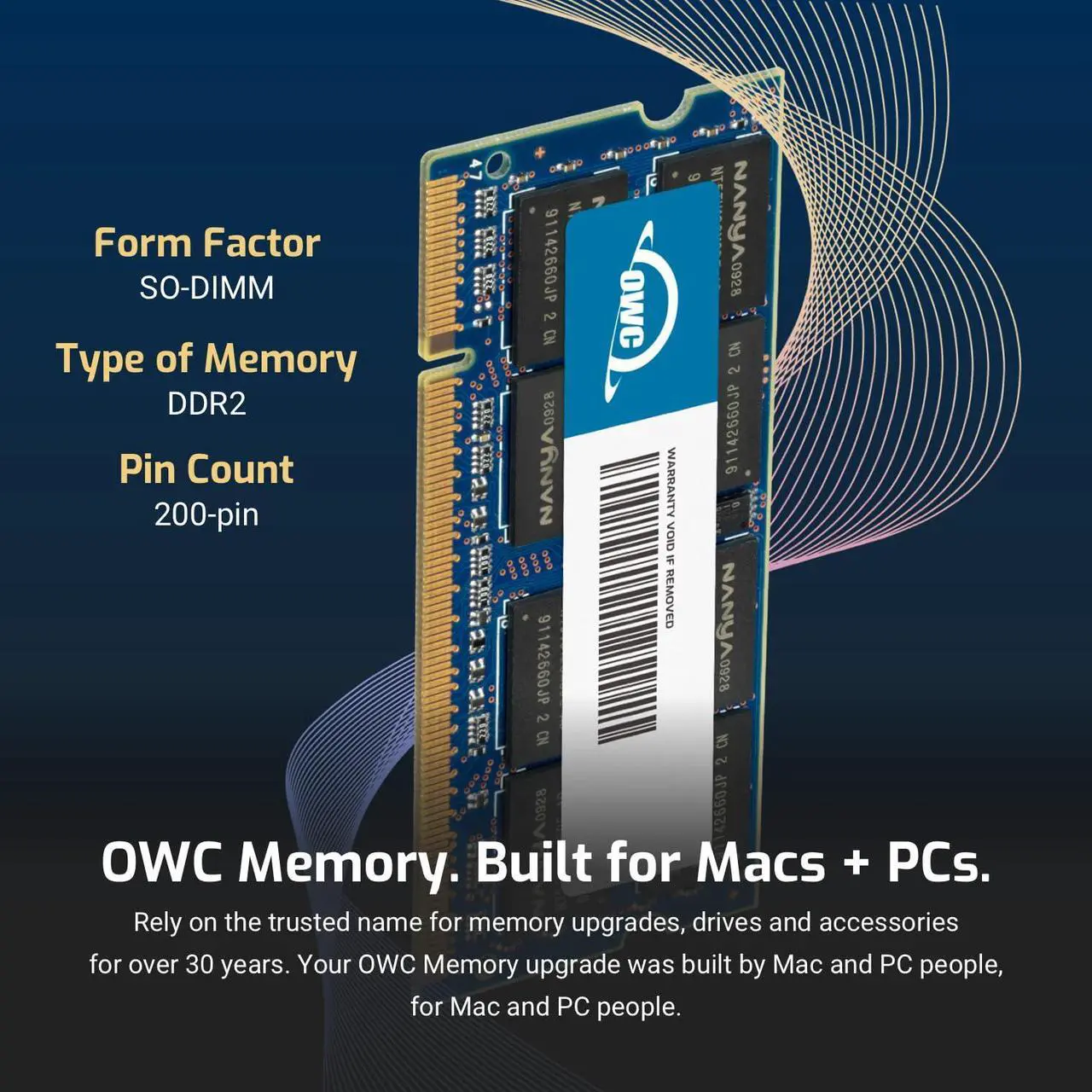 Alt view image 7 of 11 - owc 2.0gb pc5300 ddr2 667mhz sodimm 200 pin memory upgrade module
